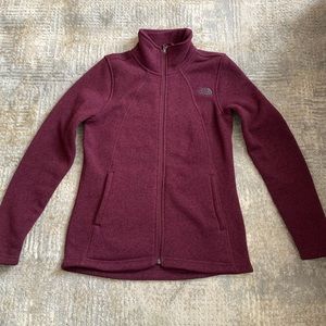 Burgundy, The North Face jacket